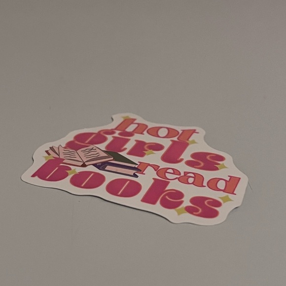 "Hot Girls Read Books" Sticker - Picture 2 of 3